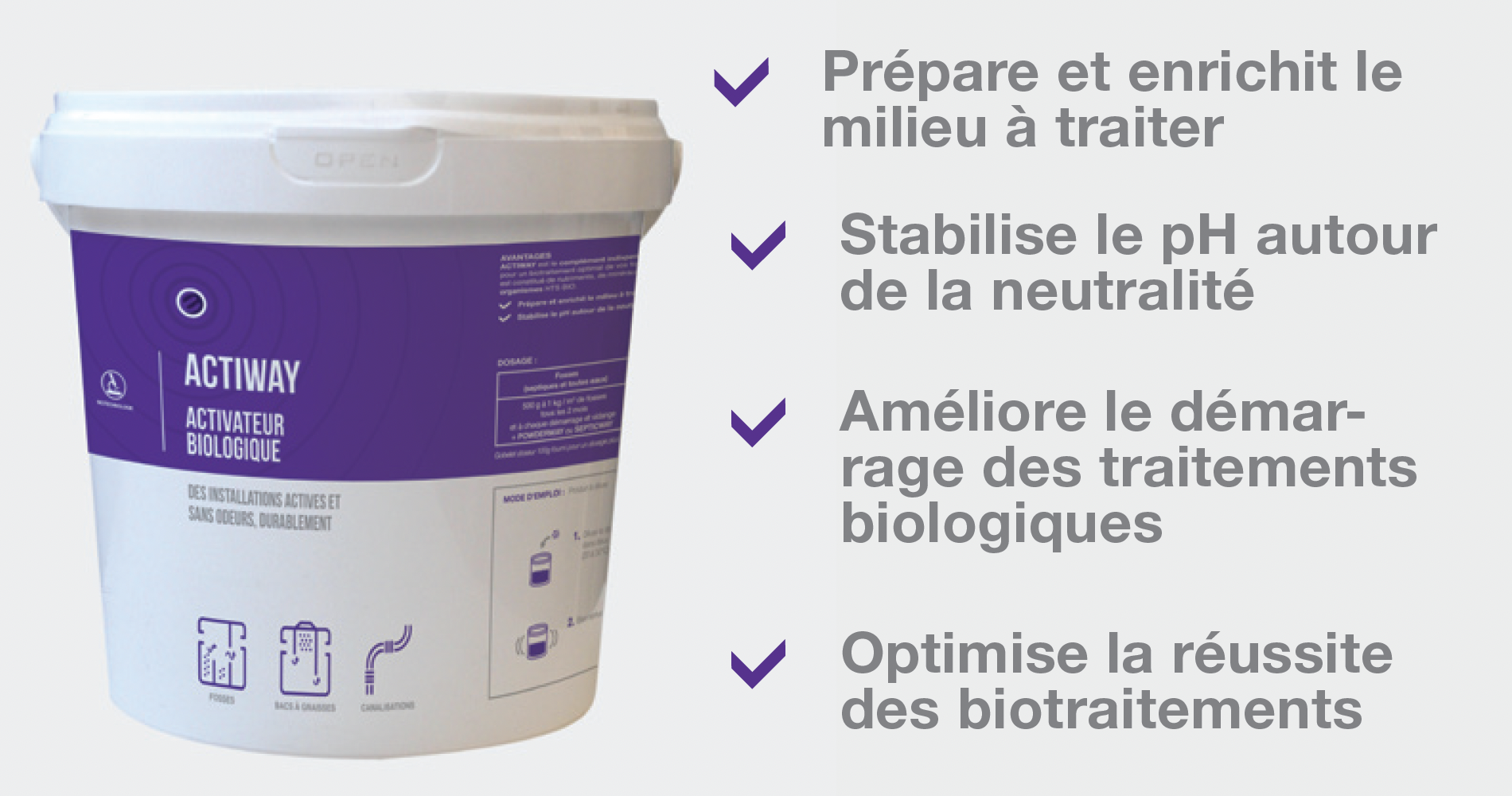 ACTIWAY traitement fosse septique et canalisation